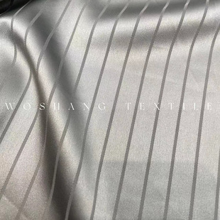 T061 South Korean silk striped in stock Fashion Home wear fabric striped cloth bottoming designer woven South Korean silk