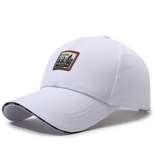 Spring and Autumn New Letter Sandwich Sandwich Sunshade Hat Men's and Women's Hard Top Shaped Embroidered Cloth Label Baseball Cap Cross Border
