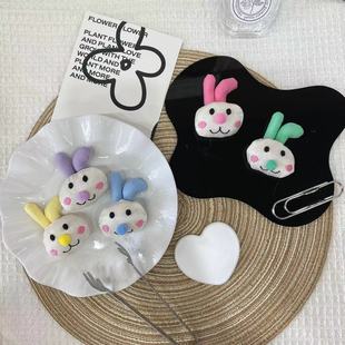 Ткань мультфильм маленький кролик ледяной DIY аксессуары для волос сумка брошь аксессуары тапочки носки шапки аксессуары для одежды аксессуары