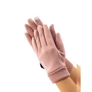 Autumn and Winter Unisex Touch Screen Gloves fleece-lined Warm Cold-proof Outdoor Cycling Windproof Non-slip Waterproof Cotton Gloves