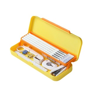 ins Japanese simple cute large capacity double-layer pencil case for primary school students multifunctional pencil case for children