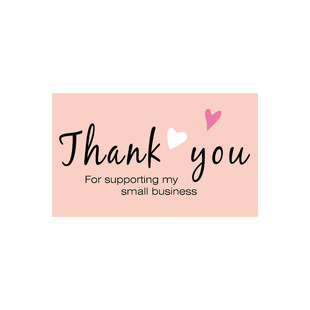 thankyou pink thank you card gift packaging card blank can write simple thank you small card 30 sheets/bag