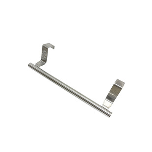 Manufacturers in stock stainless steel single-pole towel rack kitchen non-perforated black hanging pole cabinet door back type cloth rack