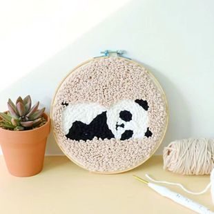 Russian poke embroidery handmade embroidery poke music beginner DIY embroidery poke embroidery gift material package 20*20
