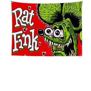 Cross Border Anime Mouse Funk Tapestry Funny Polyester Tapestry For Bedroom Living Room Dormitory Decoration