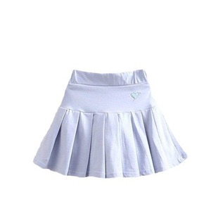Girls' Pleated Skirt with Safety Pants Children's Wear Skirt All-match Anti-light A- line Short Skirt Pants Summer Mid-size Children's Skirt