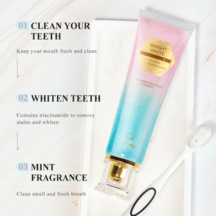 Explosions cross-border toothpaste niacinamide toothpaste foreign trade fresh oral cavity stains halitosis yellow dazzle white toothpaste manufacturers