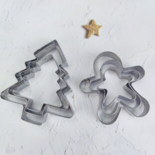 Christmas biscuit mold Christmas stainless steel biscuit mold cake mold baking mold steamed bread mold