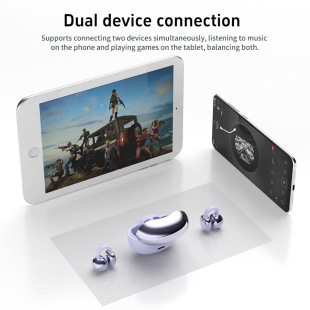 Cross-Border Amazon's New Clip-On Bluetooth Headphones Electroplated High-Quality Non-In-Ear Ultra-Long Battery Life Sports Headphones