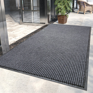 Dajiang Cross-border Commercial Simple Floor Mat Door Home Entry Striped Outdoor Dust Removal Wear-resistant Foot Mat Non-slip Door Mat