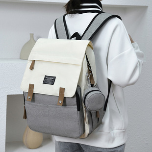 New Mummy Bag Multi-purpose Mother and Baby Bag Dry and Wet Separate Backpack Fashion Hangable Baby Car Produce Mother Bag