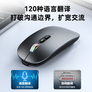 Tiger Cat AI Интеллектуальная голосовая мышь USB Bluetooth диалект говорящий ввод текста Поиск мощности дисплей мыши
