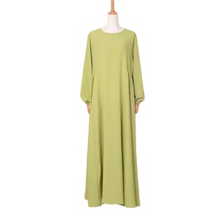 2024 High Quality Middle Eastern Muslim Women's Clothing Abaya Plain Solid Color Casual Fashion Robe dress Women