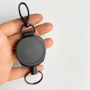 EDC оборудование большой выдвижной брелок с защитой от потери ID подвесная Пряжка Противоугонный ключ трос Пряжка для рюкзака