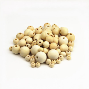In stock wholesale wooden beads round beads diy handmade beaded log loose beads large hole car cushion door curtain jewelry accessories