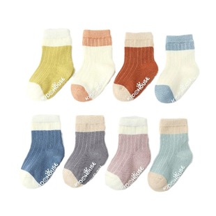 Eight-color baby socks autumn and winter dispensing socks non-slip socks toddler baby socks loose mouth cute baby socks for boys and girls