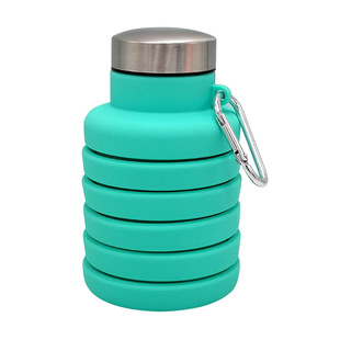 Cross-Border explosion silicone water Cup portable outdoor sports telescopic Cup silicone folding water bottle can add logo