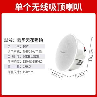 Schenko S3 Wireless Bluetooth Ceiling Audio Home Living Room Ceiling Speaker Subwoofer Indoor Embedded Speaker