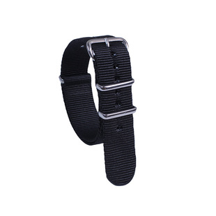 Seamless nylon strap polished silver buckle watch strap supports AliExpress semi-managed and other international parts