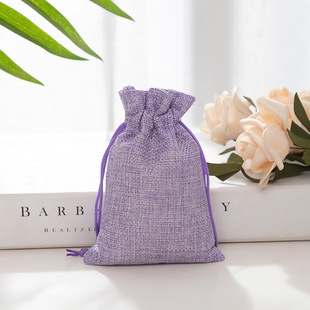 Composite imitation linen bag spot drawstring linen bag jewelry gift packaging bag jewelry storage bag cloth bag