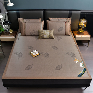 Class A Thickened Maternal and Infant Grade Ice Silk Rattan Mat Summer Air Conditioning Summer Ice Silk Mat Foldable Comfortable Ice Rattan Soft Mat