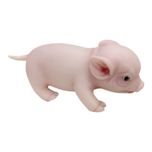 Cross-border hot sale 6inch reborn doll pig cute pig silicone Toy Reborn animal simulation pig doll