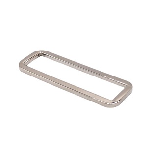 Luggage hardware 50mm flat line square buckle rounded 2 inch rectangular Lip Buckle alloy webbing length adjustment buckle