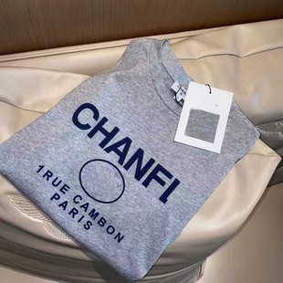 Xiangxiang Home Trendy Brand Pure Cotton New Arrival Printed Round Neck Casual Loose Breathable Short-Sleeved T-Shirt Trendy Top for Men and Women