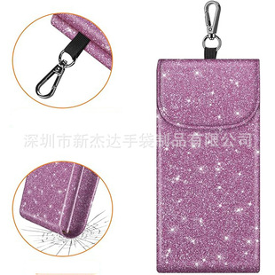 Amazon's Best-Selling Foldableing Pu Leather Glasses Case Multifunctional Magnetic Buckle Myopia Sunglasses Double Mouth Glasses Bag