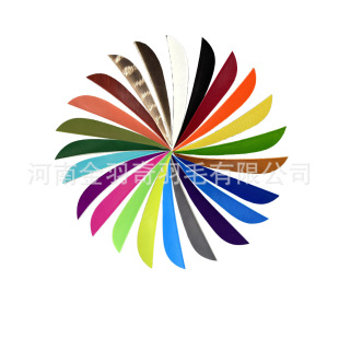 4inch Drop-shaped Right Feather Pure Color Turkey Feather Shield Type Shuttle Feather Bamboo Arrow Wooden Arrow Recurve Bow Accessories Arrow Feather
