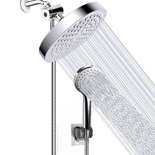 Cross-border foreign trade concealed-mounted simple suit bathroom shower head shower head water separator hose bracket three-way nozzle