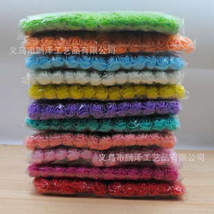 144 a pack of DIY handmade decorative bridal wreath material corsage wire simulation lace foam rose bouquet