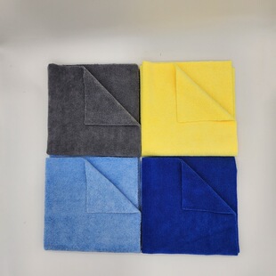 Factory wholesale microfiber warp knitted square towel is not easy to lose hair and fade car towel kitchen cloth 300g