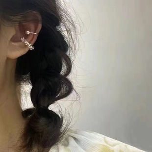 Popular ear clip collection ~ sweet retro Cold style zircon ear clip female ins trendy cool earless ear bone clip female