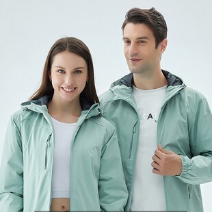 Cotton waterproof windproof jacket solid color sports hooded coat outdoor warm custom advertising Logo overalls