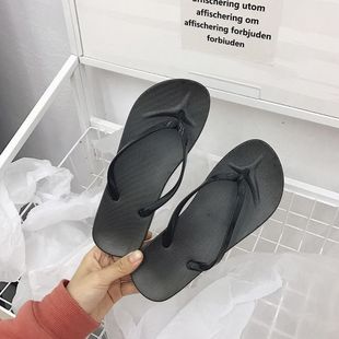 Корейские прозрачные шлепанцы женские летние сети красные модные повседневные ножки