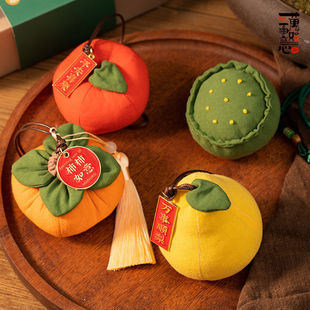 Dragon Boat Festival sachet sachet persimmon handmade material package persimmon persimmon ruyi empty bag wormwood mosquito repellent high-grade gift fuguo