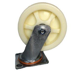Industrial white nylon series casters folding push wheels 4568 inch white nylon space wheel manufacturers wholesale wheels