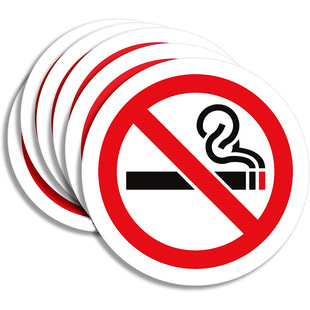 Внешняя торговля горячая продажа спот водонепроницаемый No Smoking Sign самоклеящийся винил против курения наклейки