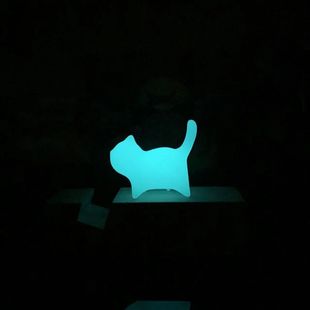 Luminous Stone Cute Kitten Animal Creative Mini Cat Wen Play Handle Desktop Ornaments Birthday Gift