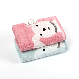 Authentic first-class T1080WH children's towel cotton face cartoon children's towel cotton baby soft towel
