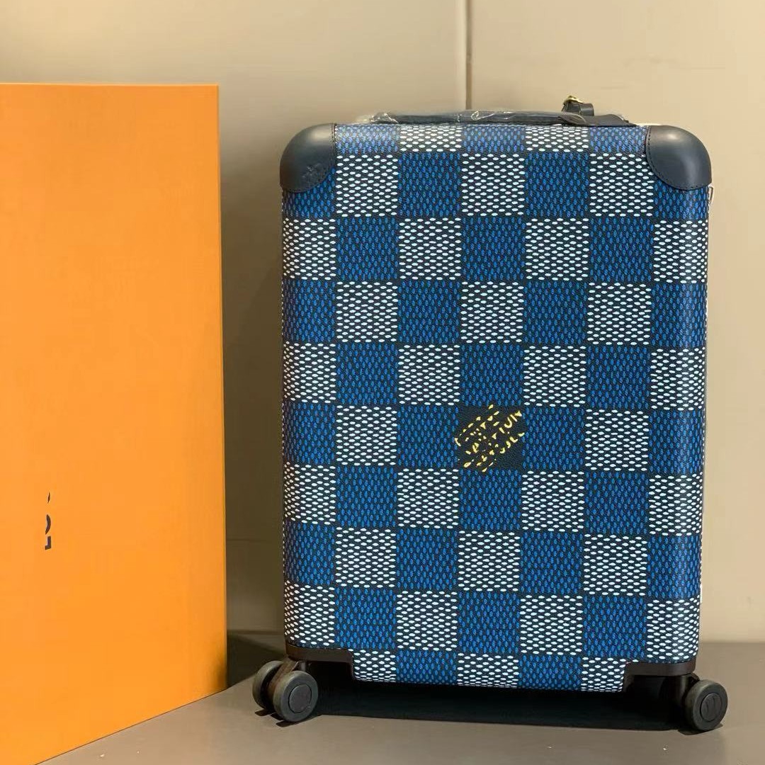 Cross-Border High-End Horizon Series Checkered Travel Suitcase 20inch Carry-On Luggage Suitcase Cross-Border Wholesale