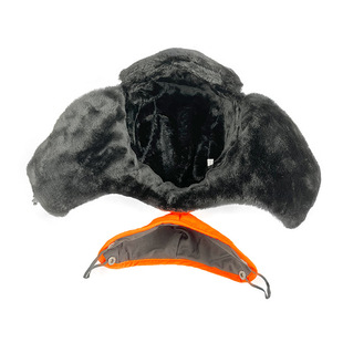 Winter fleece-lined Thickened with Reflective Strip Lei Feng Cap Men's and Women's Outdoor Windproof Warm Riding Cap Ear Protection Hat Wholesale