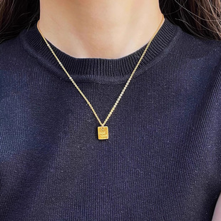 Lucky Wish бренд простой темперамент 14K ожерелье ключица мода минималистичная личность тенденция шеи персонализированный подарок женщина