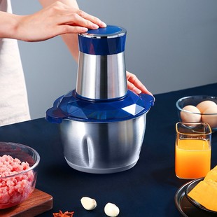 Household meat grinder automatic large capacity food supplement machine multifunctional electric minced meat minced vegetables small cooking machine gift