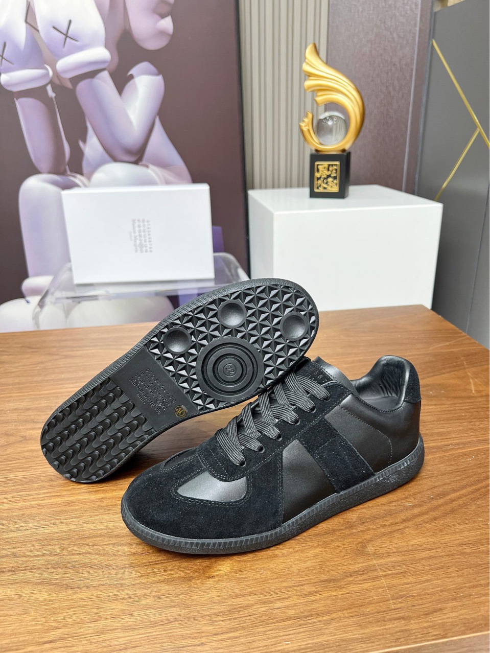 In-Stock Cross-Border German Training Shoes Mm6 Sneakers Flat Versatile Couple Style Casual Shoes Comfortable Sports White Shoes