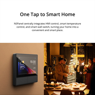 Sonoff NSPanel WiFi smart scene switch thermostat temperature all-in-one control touch screen