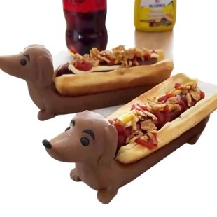 Трансграничные взрывы Amazon Dachshund Tray такса хот-дог лоток декоративная тарелка