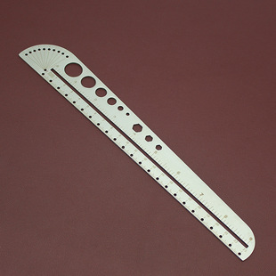 Multifunctional stainless steel shaped ruler large scale office compass protractor hexagon EDC outdoor tools