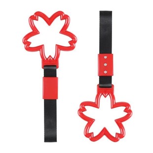 Nylon JDM Cherry Blossom Star Car Electrostatic Belt Decorative Warning Hanging Ring Rear Bumper Interior Hand Pull Ring